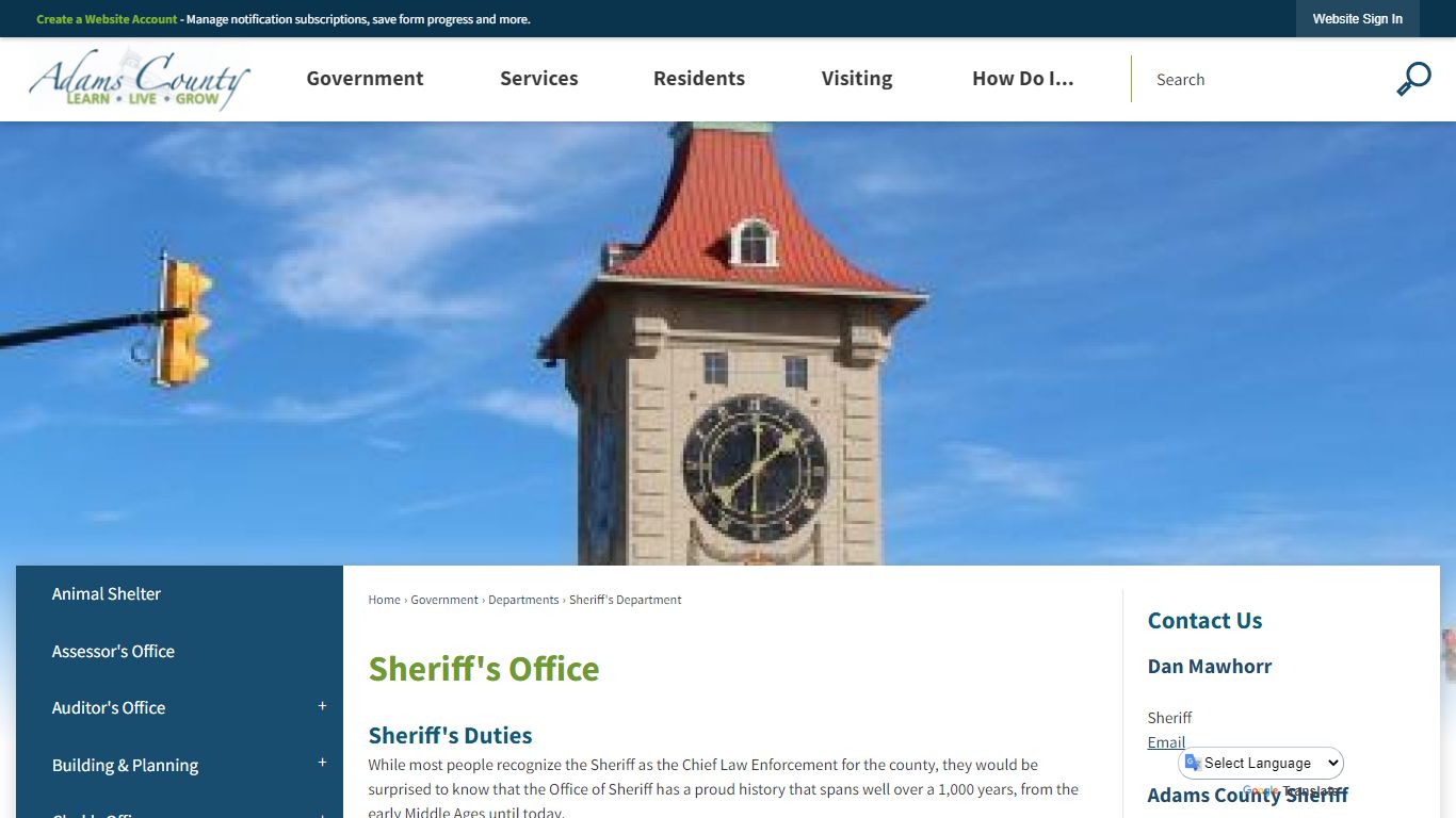 Sheriff's Office | Adams County, IN - Official Website